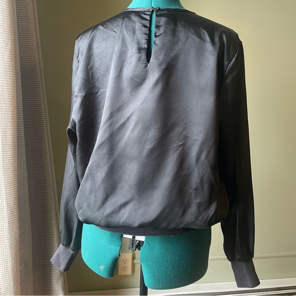 Notations Black Blouse - Picture 2 of 4